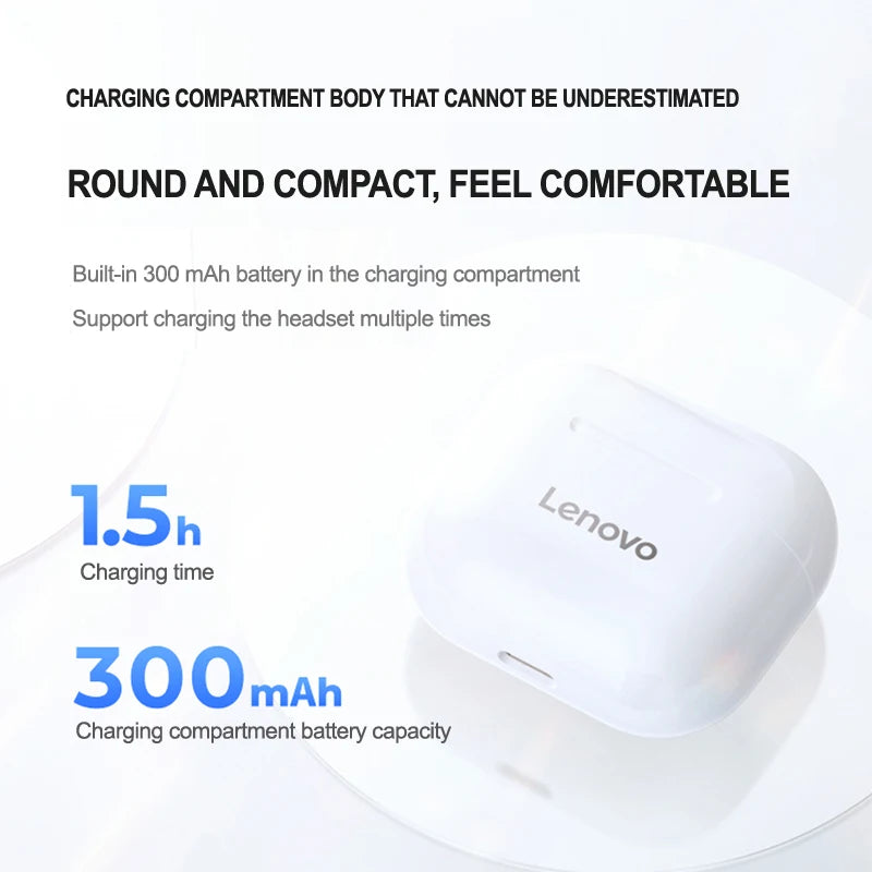 Lenovo LP40 Wireless Earphone with Bluetooth 5.0